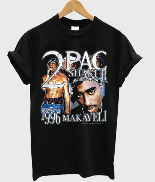 2 pac shakur 1996 makaveli t-shirt