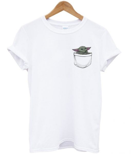 baby yoda pocket t-shirt