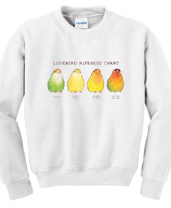 lovebird ripenes chart sweatshirt