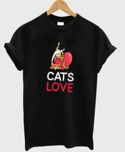 cats love t-shirt