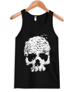 halloween skull tank top