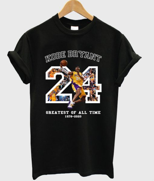 kobe bryant 24 greatest of all time t-shirt