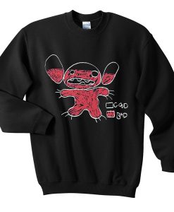 badness level lilo and stitch sweatshirt