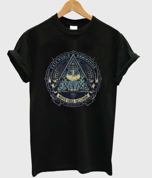 cats world domination t-shirt