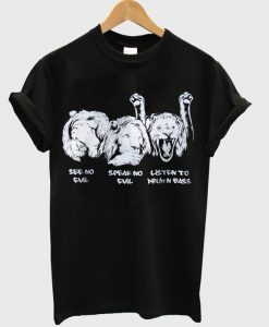 drum and bass lions t-shirt