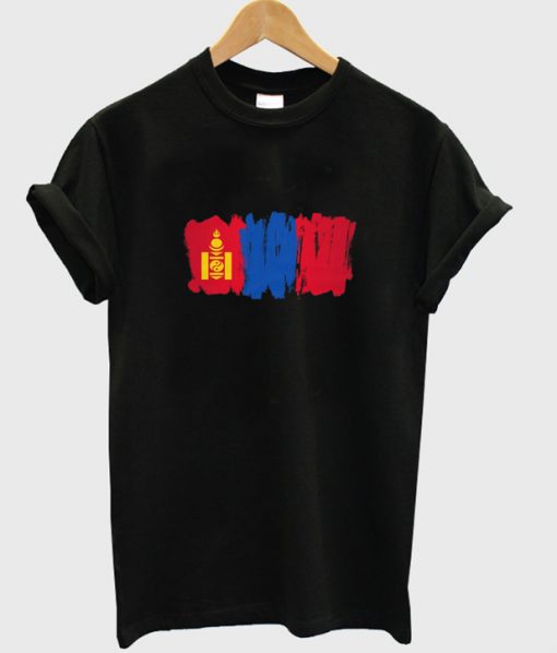 mongolia retro t-shirt