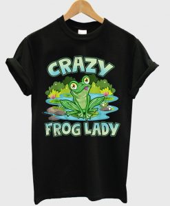 crazy frog lady t-shirt