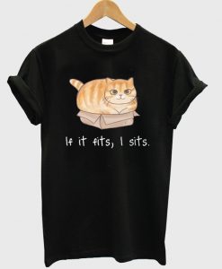 if it fits i sits t-shirt