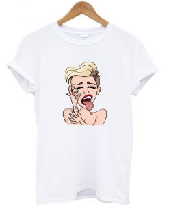 miley cyrus cartoon t-shirt