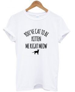 you've cat to be kitten me right meow t-shirt