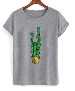 geometric cactus t-shirt