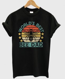 world's best bee dad t-shirt