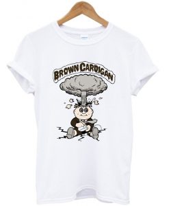 brown cardigan t-shirt