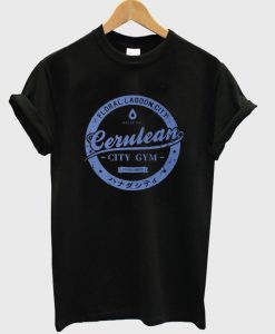 floral lagoon city cerulean t-shirt