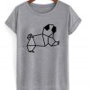 pug origami t-shirt