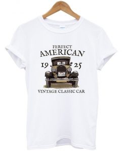 ferfect american vintage classis car t-shirt