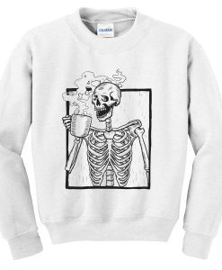 the ripper drinking coffee sweatshirt