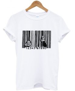 barcode hands t-shirt