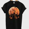 moon and black cat t-shirt