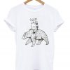 robot and bear t-shirt