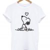 snoopy love t-shirt