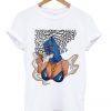 thug gangster girl smoking t-shirt