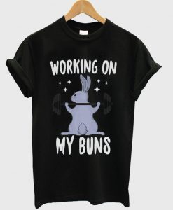 working on my buns t-shirt