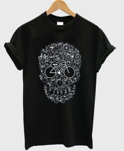 bicycle skull t-shirt