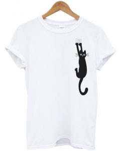 hanging cat t-shirt