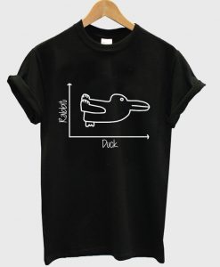 rabbit duck graph t-shirt