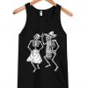 dancing skeleton tank top