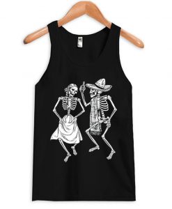 dancing skeleton tank top