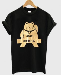 lucky cat t-shirt