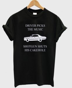 driver picks the music t-shirt