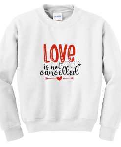 love is not cancelled sweatshirt