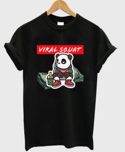 panda viral squat t-shirt