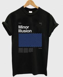 minor illusion plate t-shirt