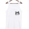 cat pocket tank top