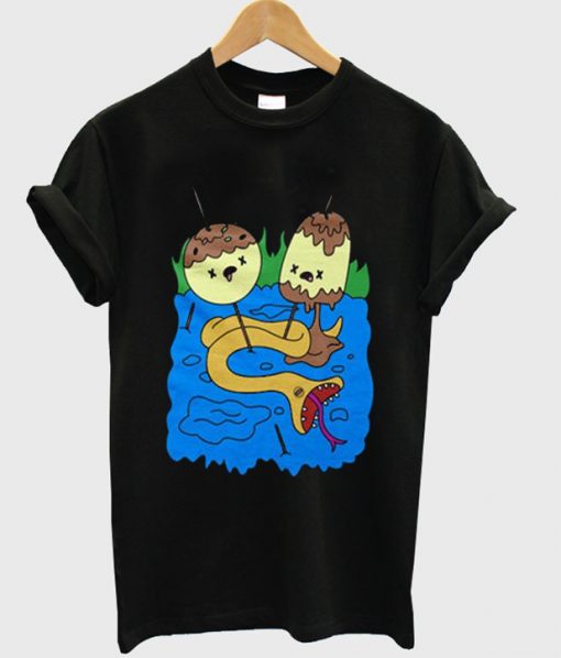 snake vs cake t-shirt