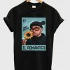 bad bunny sun flower el romantico t-shirt