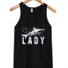 shark lady tank top