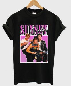 sunset curve band t-shirt