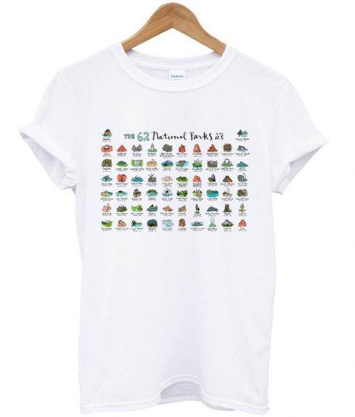 the 62 national parks t-shirt