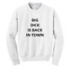 Big Dick Is Back In Town Sweatshirt