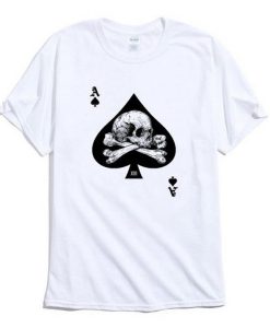 Ace of Spades Skull Poker T-shirt