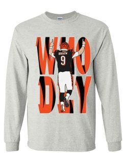 Cincinnati Bengals Joe Burrow Who Dey Sweatshirt