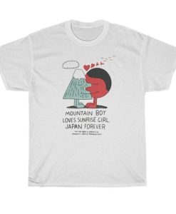 mountain boy loves sunrise girl japan forever t shirt