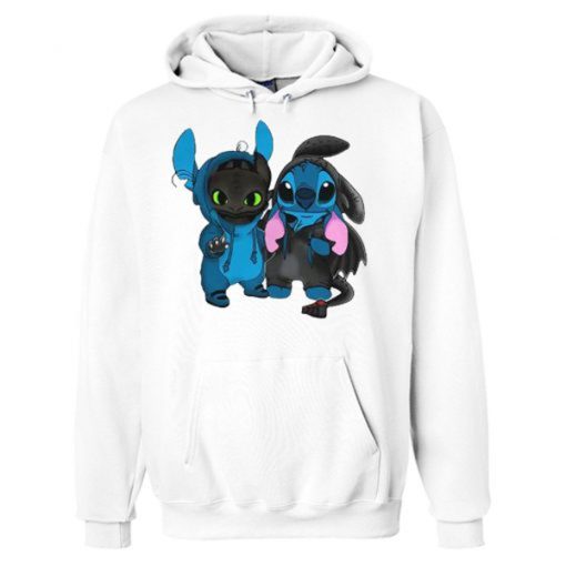 Baby Toothless and Baby Stitch Hoodie