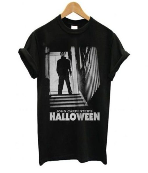 Halloween Michael Myers Stairs T Shirt