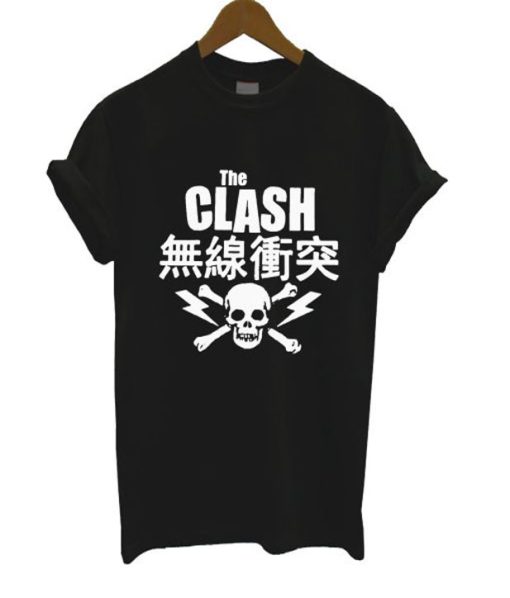 The Clash Japanese Skull New T Shirt